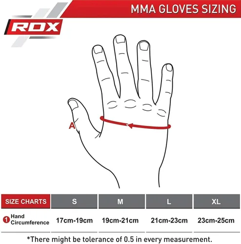 RDX Guantes de Sparring de MMA Artes Marciales, Muay Thai, Kickboxing, Palma Abierta Ventilada para Agarre, Guantes de Karate para Adultos