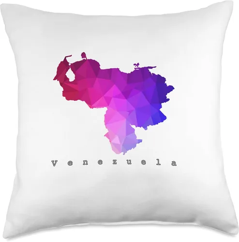 Miniatura 4 de FranelasCSS Franela Venezuela FranelasCSS: Mapa Venezuela Low Poli Franela Venezolana, 16 x 16 pulgadas, multicolor