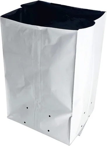 Miniatura 9 de Bolsa de cultivo de polietileno de 1 galón, bolsa de cultivo de 50 unidades, película de panda, blanco y negro