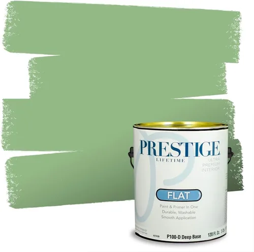 Miniatura 185 de PRESTIGE Pintura exterior e imprimación en uno, aloe, plano, 1 galón