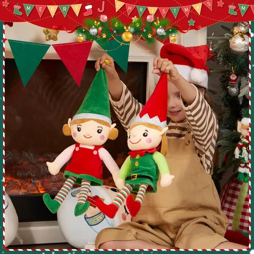 Miniatura 7 de Houwsbaby Elfo de Navidad, juguetes de peluche para niños y niñas, elfos de peluche, fiestas de Navidad, decoración del hogar, regalos para niños