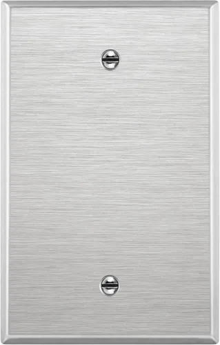 Miniatura 20 de ENERLITES Placa de Pared Metálica para Dispositivo Ciego, Resistente a la Corrosión, Tamaño 1-Gang 4.50" x 2.76", Acero Inoxidable 201, 7701-AB