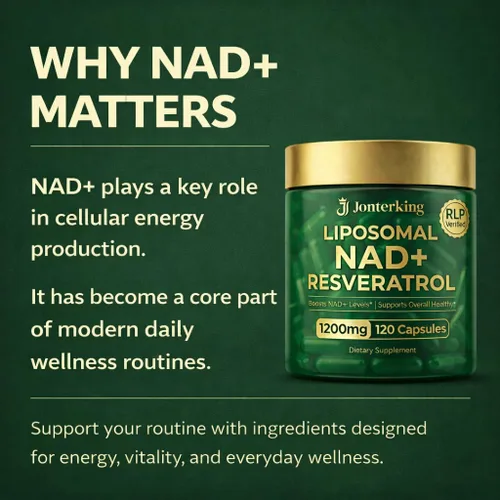 Miniatura 4 de Suplemento NAD+, 1200 mg 120 cápsulas de ribósido de nicotinamida con resveratro, aumenta los niveles de NAD+, energía celular y apoyo al