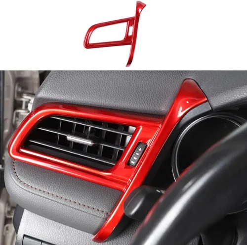 Miniatura 11 de Panel de control de la manija de cambio, 1 unidad, decoración interior del automóvil, accesorios para interiores de automóviles, accesorios para Rojo
