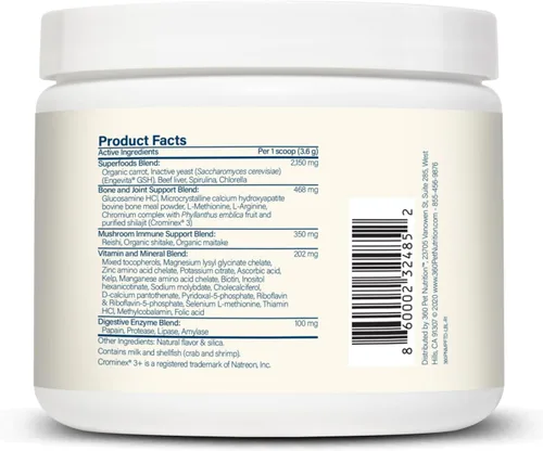 Miniatura 2 de 360 Pet Nutrition Canine Superfood Boost – All Life Stage - Suplemento para comida para perros, apoya la salud articular, digestiva e inmunológica