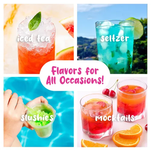 Miniatura 6 de Hawaiian Shaved Ice Paquete de 6 jarabes, cereza agria, uva agria, frambuesa azul agria, manzana verde agria, sandía agria y fresa agria