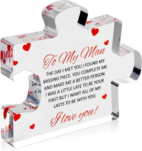 Miniatura 18 de VELENTI Regalos para Tía de Sobrina – Pieza de Rompecabezas de Bloque Acrílico Grabado – Lindo Regalo de Tía con Hermoso Dicho Pisapapeles