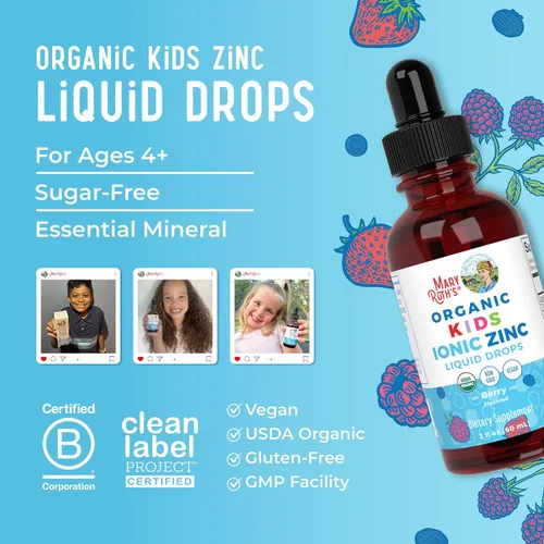 Miniatura 8 de Suplementos de zinc para apoyo inmunológico Suplemento de zinc líquido Zinc iónico para niños Edades de 4 a 13 Sulfato de zinc Suplemento