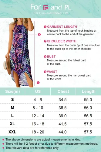 Miniatura 6 de For G and PL Vestido largo de playa sin mangas con abertura lateral halter para mujer