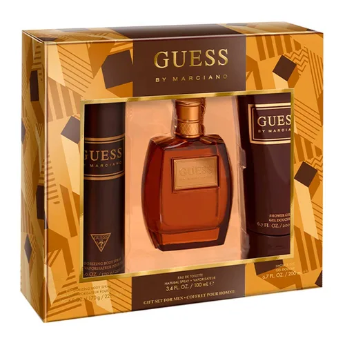 Guess by Marciano - Juego de regalo de 3 piezas de 3.4 onzas EDT, gel de ducha de 6.7 onzas, 6.0 onzas de spray corporal desodorizante