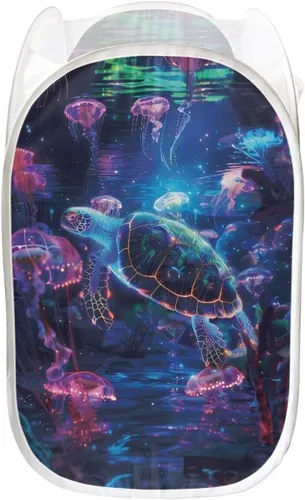 Miniatura 27 de AFPANQZ Cesta plegable de malla para ropa sucia, plegable, portátil, para guardar lugar para el hogar, fácil de plegar para viajes, 13.5 x 13.5 x 21