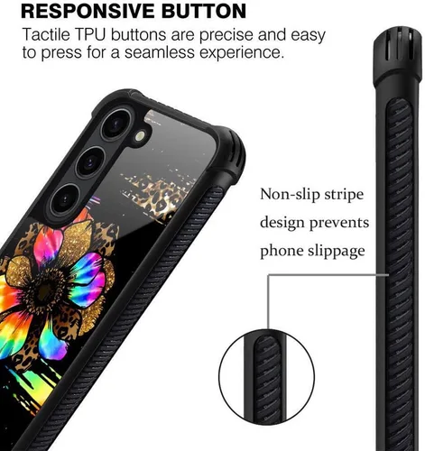 Miniatura 4 de ZHEGAILIAN Funda para Samsung Galaxy S23, protección de grado militar, esquinas a prueba de golpes, funda antiarañazos para Samsung Galaxy S23