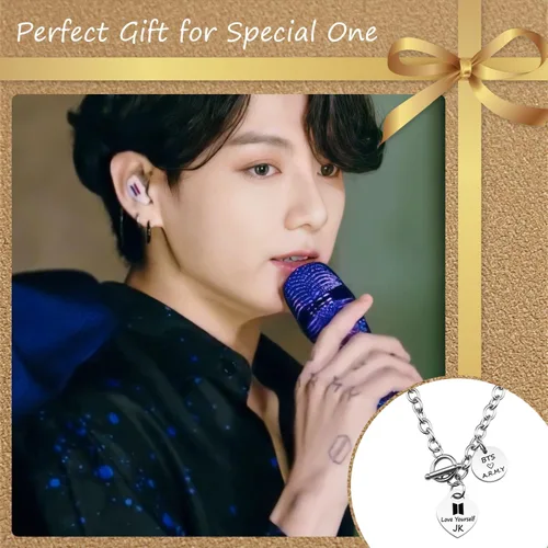 Miniatura 3 de ARETIS Kpop Bangtan - Collar para niños Be the best J-HOPE JIMIN JIN JK RM SUGA V Collar Bangtan Boys Lover Jewelry Gift for Bangtan Boys Fans