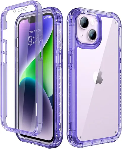 Miniatura 52 de Lifedance - Funda diseñada para iPhone 14/iPhone 13, funda protectora resistente de cuerpo completo con protector de pantalla incorporado