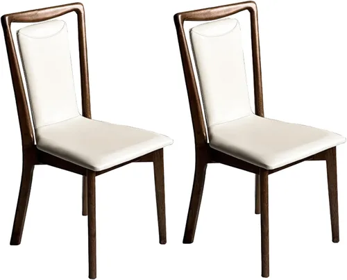 Miniatura 8 de Sillas de comedor tapizadas de madera maciza, sillas de comedor con marco de madera de fresno, silla de sala de estar para comedor, estudio, sala