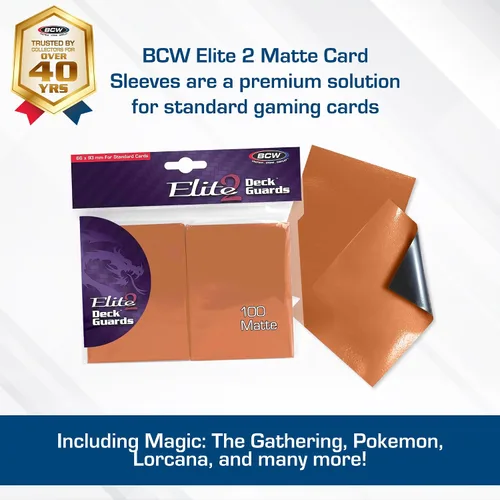 Miniatura 2 de BCW Elite2 - Fundas mate para tarjetas, otoño, parte delantera antirreflejos, parte trasera texturizada, se adapta a tarjetas estándar de 2.5 x 3.5