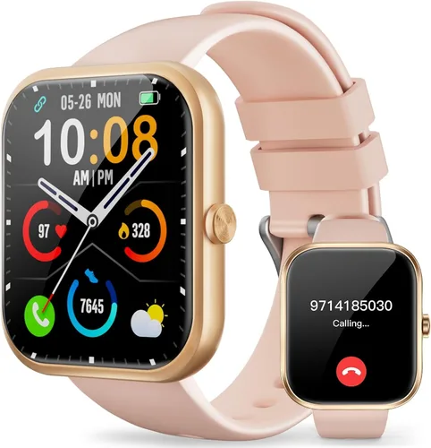 Miniatura 10 de MFVLP Reloj inteligente para hombres y mujeres, reloj de fitness con pantalla táctil HD de 1.83 pulgadas con notificaciones Bluetooth de llamadas