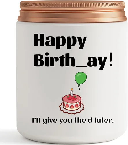 Divertidos regalos de cumpleaños para novia, esposa, ella, prometida, ideas únicas de regalo de feliz cumpleaños para parejas, regalos de velas para
