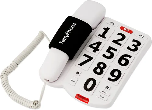 Miniatura 8 de Teléfono de botón grande para personas mayores, teléfono fijo con cable, botones grandes y marcación de un solo toque para personas con discapacidad