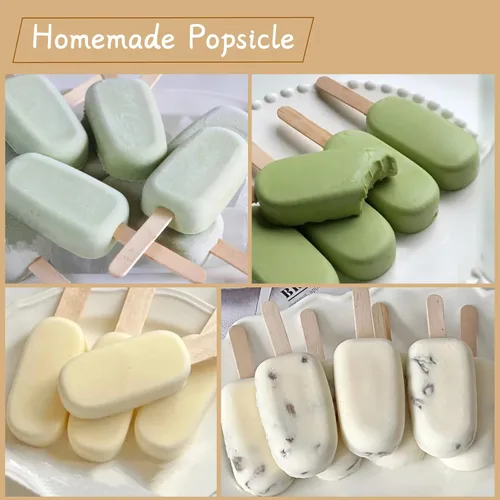 Miniatura 8 de KTOJOY 100 piezas de palos de madera jumbo para manualidades, palos de polo de 15,2 cm de largo x 1,9 cm de ancho, para helados, pop ice y golosinas
