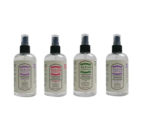 Miniatura 6 de OAK & SAGE Acondicionador homeopático sin enjuague, sin perfume, 8 onzas, 100% hierbas, sin enjuague, sin alcohol, sin productos químicos, para todo