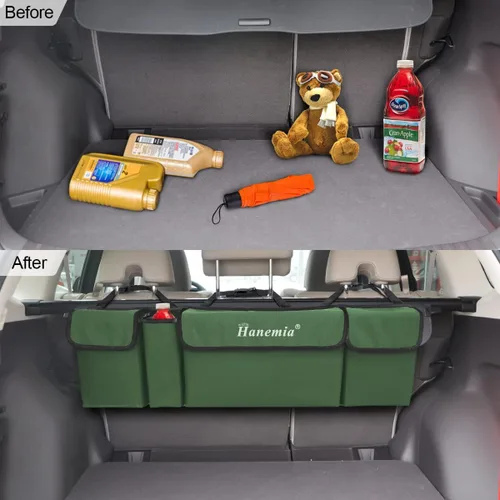 Miniatura 4 de Organizador y almacenamiento para maletero de automóvil, organizador colgante para asiento trasero para SUV, camión, MPV, impermeable, bolsa