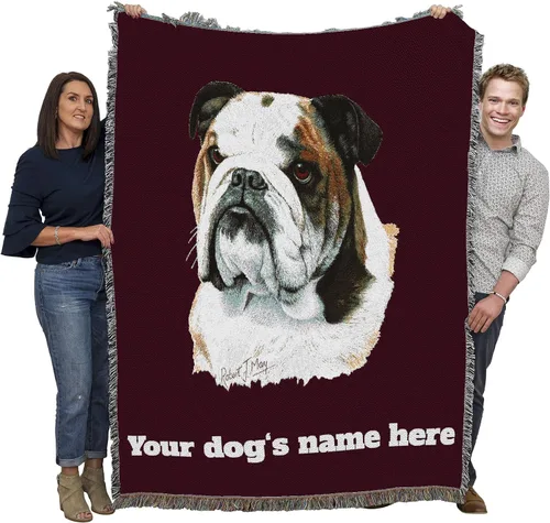 Miniatura 13 de Pure Country Weavers Manta con texto en inglés "I Said I was Sorry Bulldog por Bob Christie", regalo para los amantes de los perros, manta de tapiz