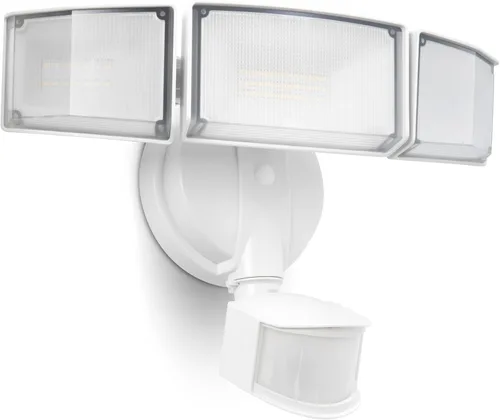 UME Luces de Seguridad LED de 49W 5500LM con Sensor de Movimiento para Exteriores, 5000K Luz de Día, IP65 Resistente al Agua, del Atardecer al