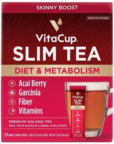 Miniatura 25 de VitaCup Paquetes instantáneos de té verde, mejora la energía y la desintoxicación con matcha, moringa, vitaminas B, D3, fibra, keto, paleo, vegano