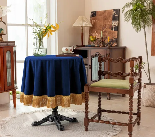 Miniatura 33 de F-CHU Manteles cuadrados pequeños de 36 x 36 pulgadas, mantel redondo pequeño de terciopelo color negro sólido para mesita de noche, mesita