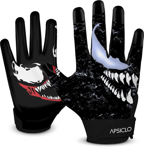Miniatura 2 de Guantes de fútbol adhesivos para receptores con agarre de silicona, tallas para jóvenes y adultos