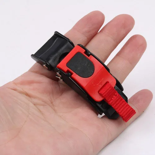 Miniatura 2 de Hebilla de botón para casco, cierre de correa de hebilla de liberación rápida para casco de motocicleta, clip de velocidad para casco, botón