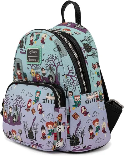 Miniatura 2 de Loungefly Disney Hocus Pocus Scene - Bolso de hombro con doble correa para mujer