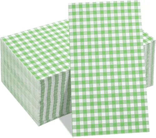 Miniatura 11 de WDF Paquete de 150 servilletas de papel azul bebé, 3 capas, desechables, color azul y blanco, servilletas de cena de invitados de papel para baño