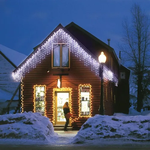 Miniatura 4 de Serie de 304 luces LED impermeables para exteriores para Navidad, bodas y decoración de fiestas - 8 modos, blanco frío
