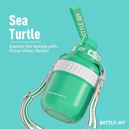 Miniatura 5 de Bottle Joy Botella de agua de acero inoxidable: tapa a prueba de fugas, sorbo perfecto, doble aislamiento, ecológica, apta para lavavajillas