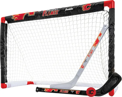 Miniatura 15 de Franklin Sports NHL - Juego de mini hockey para niños, portería de hockey sobre rodilla, pelota + 2 palos, juego de juguetes para interiores