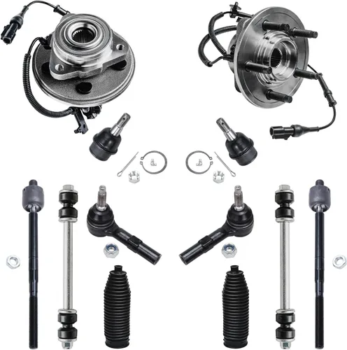 Miniatura 144 de Detroit Axle - Kit de extremo delantero RWD para Chrysler 300 Dodge Challenger Charger Upper Lower Control Arms rótulas de rodamiento de rueda Bujes
