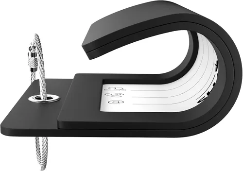 Miniatura 16 de Etiqueta de equipaje con inicial, totalmente flexible, con aro de acero inoxidable, letra G