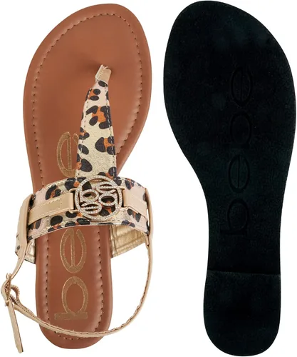 Miniatura 5 de bebe Sandalias para niña Sandalias de tanga con correa de leopardo con velcro Lindas sandalias para niñas con correa de talón