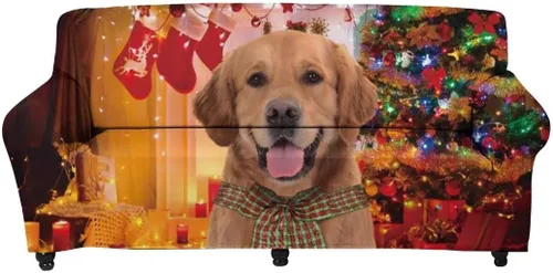 Miniatura 29 de Horeset Snowy Tree - Funda de sofá para 2 cojines, decoración del hogar, funda protectora de muebles para perro, impermeable y lavable Árbol nevado