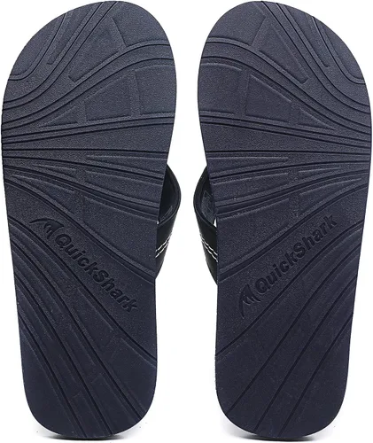 Miniatura 5 de Quickshark Sandalias de cuero para hombre, con soporte de arco, para playa