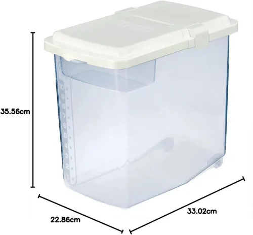Miniatura 4 de JapanBargain Contenedor de arroz, Transparente