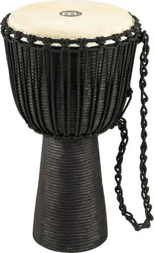 Miniatura 12 de Instrumento de círculo de tambores de mano Djembe, Serie Headliner de caoba tallada — NO HECHO EN CHINA — Cuerdas de tejido africano Mali