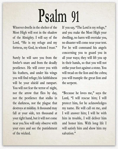 Miniatura 4 de Arte de pared del Salmo 91, decoración de pared con versículos bíblicos, decoración de oficina en casa, versículos de la Biblia, arte de pared