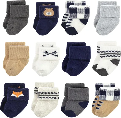 Miniatura 69 de Hudson Baby - Calcetines de algodón para bebés recién nacidos y Terry para niñas bebés