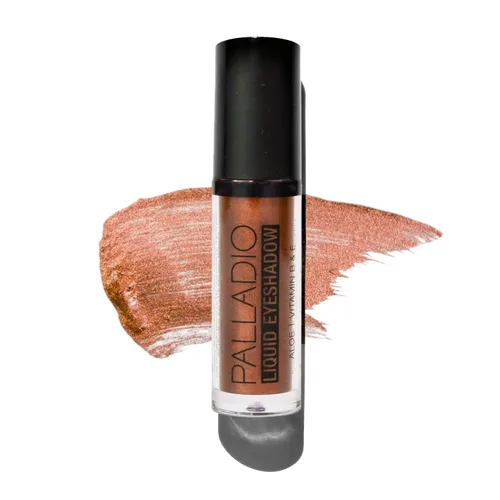 Miniatura 12 de Palladio Sombra de ojos líquida, fórmula cremosa y brillante que se adhiere instantáneamente al párpado con una varita aplicadora flexible durante