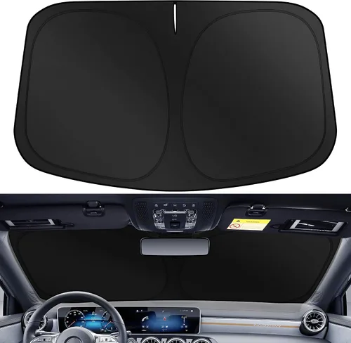 Miniatura 3 de XHRING Parasol para parabrisas compatible con Honda Pilot 2026 2025 2024-2016 EX-L edición especial Elite Black Edition Accesorios Touring cubierta