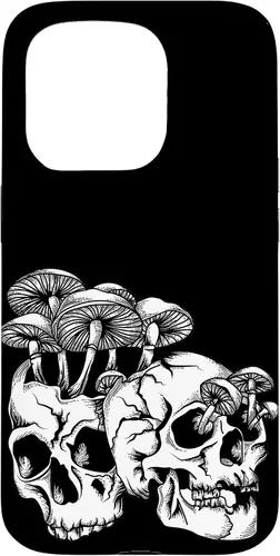 Miniatura 14 de Skull Goth Gothic Occult Emo Satanic Mushroom Skeleton Case for iPhone 17