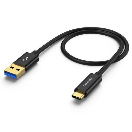 Miniatura 10 de CableCreation Cable USB C a USB A de 1 pie, USB 3.1 USB 3.2 Gen2 10Gbps USB A a C, cable de datos, Android Auto Cord 3A para USB C, SSD externo